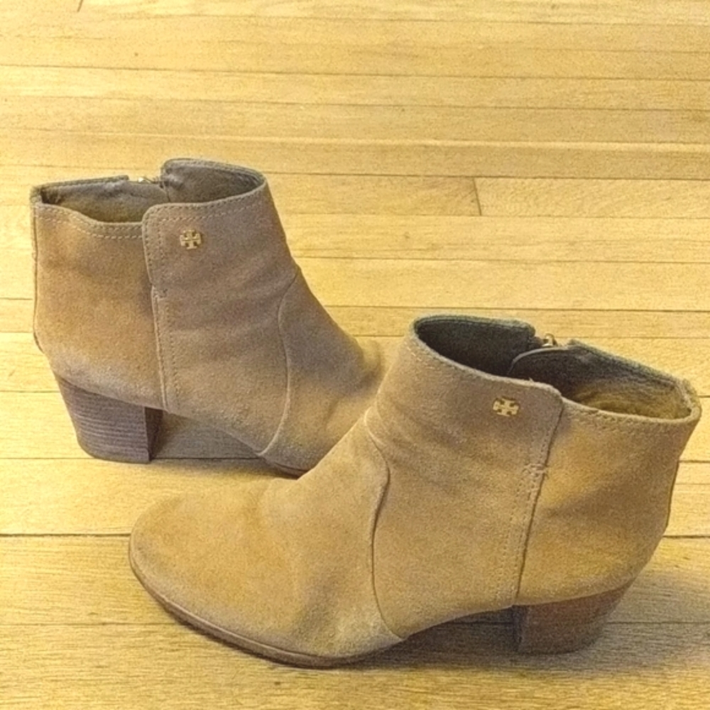 Tory Burch Sabe Suede Booties - Picture 5 of 7